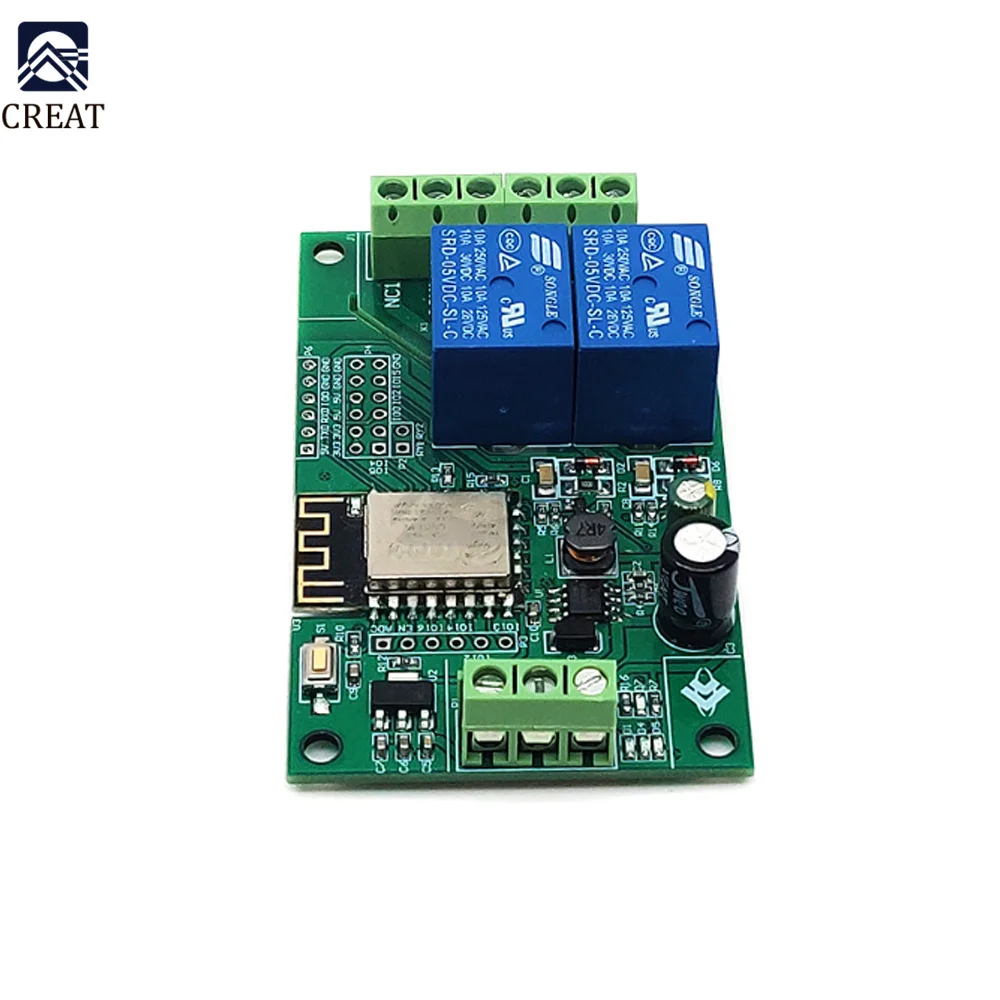 ESP8266 WIFI Dual 2/4-Channel Wifi Relay Module 110/220V Switch Controller Board AC/DC ESP-12F Development Board For Smart Home