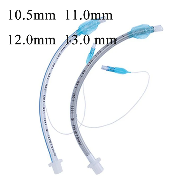 Animal PVC Extra-large Length Tracheal Intubation 11mm-13mm With Balloon Anesthesia Associated Catheter Supplies 4PCS