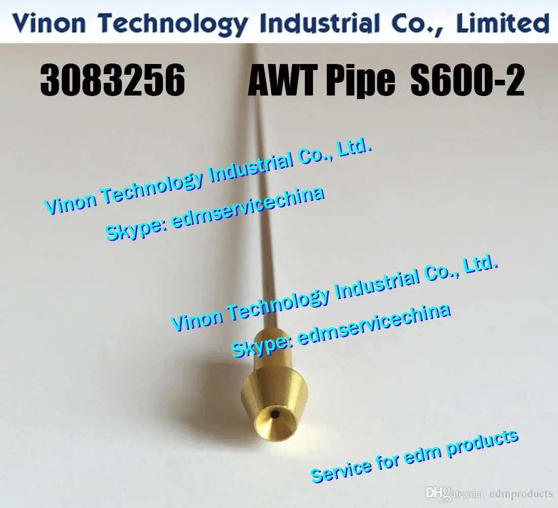 3083256 edm AWT Pipe L=285 D=2.0-0.5mm S600-2 Upper for Sodic A500,A325,AP200L,AP450L AWT 85 type 0204185 edm PIPE AWT