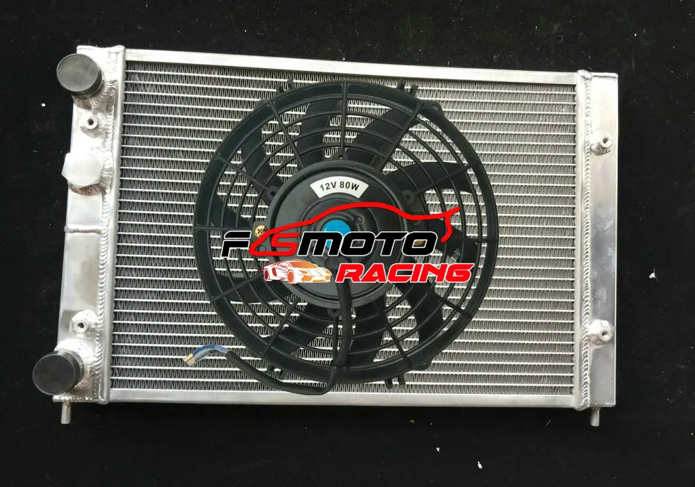 Aluminum Radiator+Fan For VW GOLF MK3 2.8 VR6 Jetta Passat Polo Lupo 6N SEAT AROSA IBIZA CORDOBA INCA 91