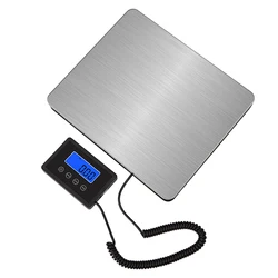 180kg Portable Stainless Steel Platform Electronic Balance Digital Postal Scale LCD Display Floor weighing Scale