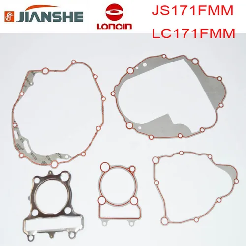 Imagen 1 del producto BASHAN JIANSHE-juego completo de juntas de papel para motor, juego completo de JS250-5-3 ATV de 250CC, cabezal de cilindro de aleación, Junta loncin rato
