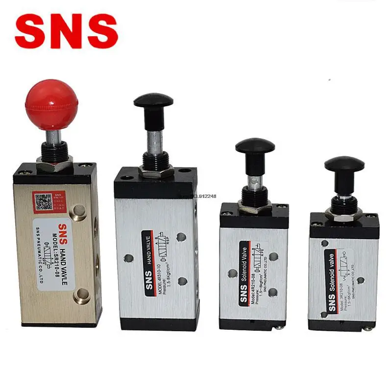 SR Series 2 position 3 Way Pneumatic Aluminum Alloy manual Hand Valve Reversing Pneumatic Control