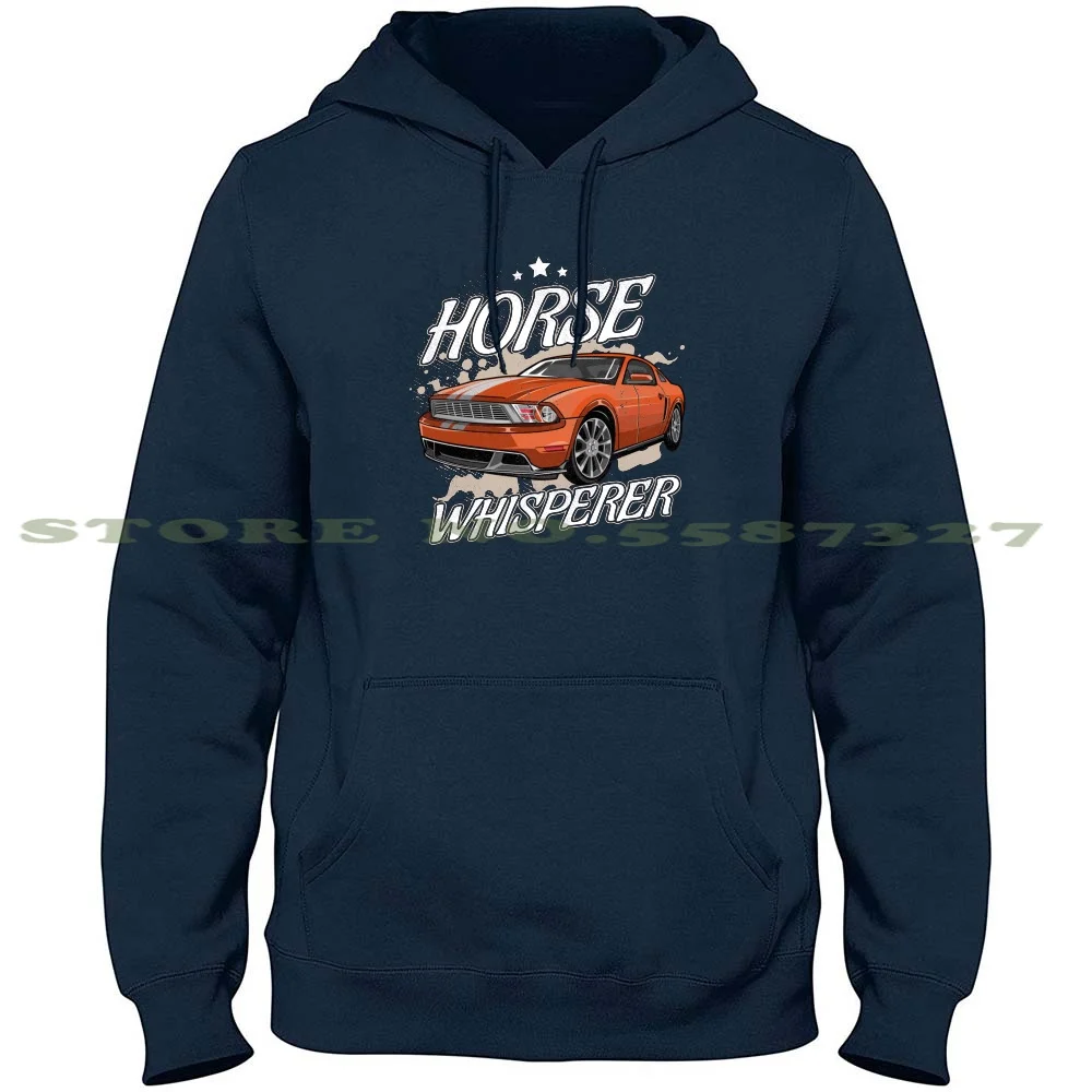 Horse Whisperer - Mustang Lover Long Sleeve Hoodie Sweatshirt Gt Gt Ecoboost Foxbody S550