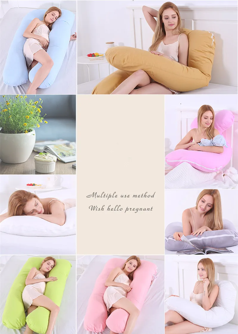 Pregnant Women Pregnancy Pillow Body Long Pillows Neck Cute Cooling Cervical Leg Pillow Wedge Donut Bed Pillows Maternity