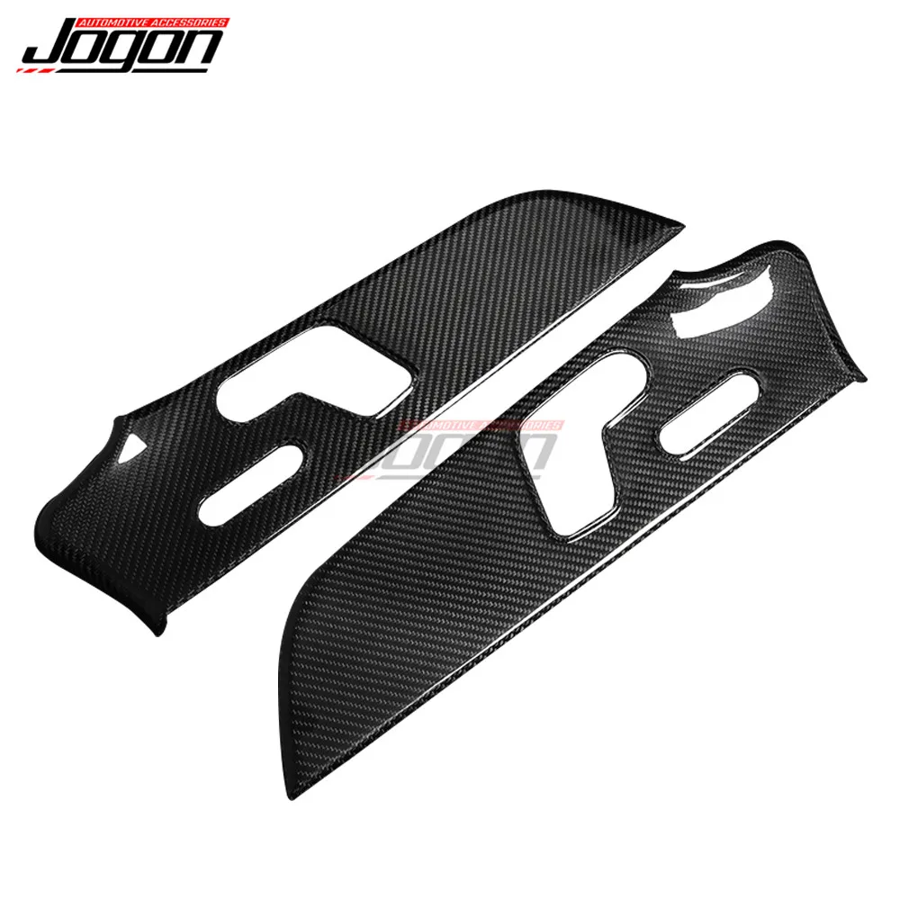 Carbon Car Interior Door Buttons Seat Adjustment Panel Cover Trim For Benz CLA Class C118 CLA200 CLA220 CLA250 CLA35 CLA45 AMG