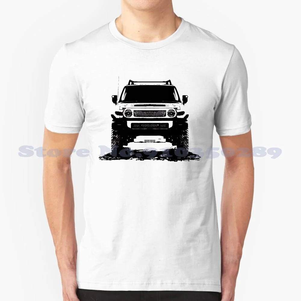 The Cruiser 100% Cotton T-Shirt Fjcruiser Cruiser Land Cruiser Off Road 4Wd 4X4 Expedition Trail Running Offroad Gsj15W 1Gr Fe