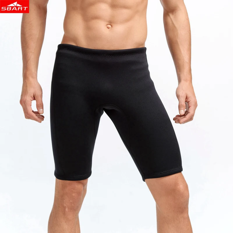 Sbart Men 3mm neoprene shorts Freediving spearfishing Diving shorts snorkel swimsuit Split surf Warm stretch swimming short