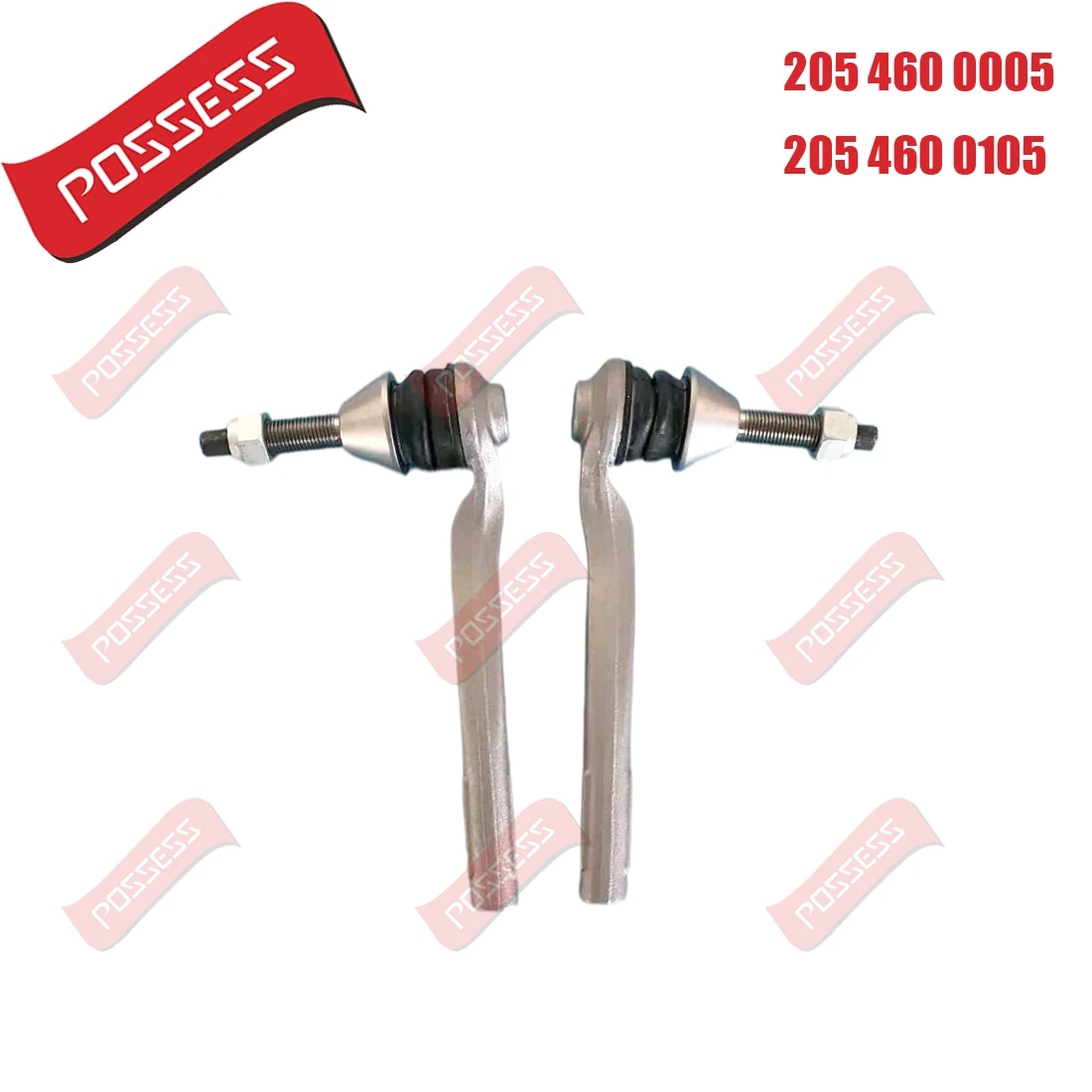 A Pair of Front Axle Outer Steering Tie Rod Ends Ball Joint For Mercedes Benz C W205 C205 E W213  A238 GLC X253 C253 4-MATIC