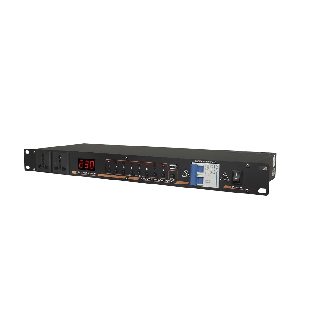 Professional Power Sequence For Power Supply to Audio Mixer Power Amplifier DSP Processor Active Line Array Speaker