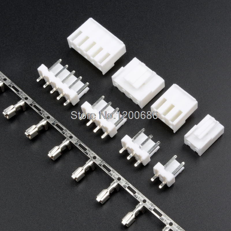 VH3.96 Connector 3.96mm 2P 3P 4P 5P 6P 7P 8P 9P 10P Connectors Socket + Bend Pin Plug + Terminals