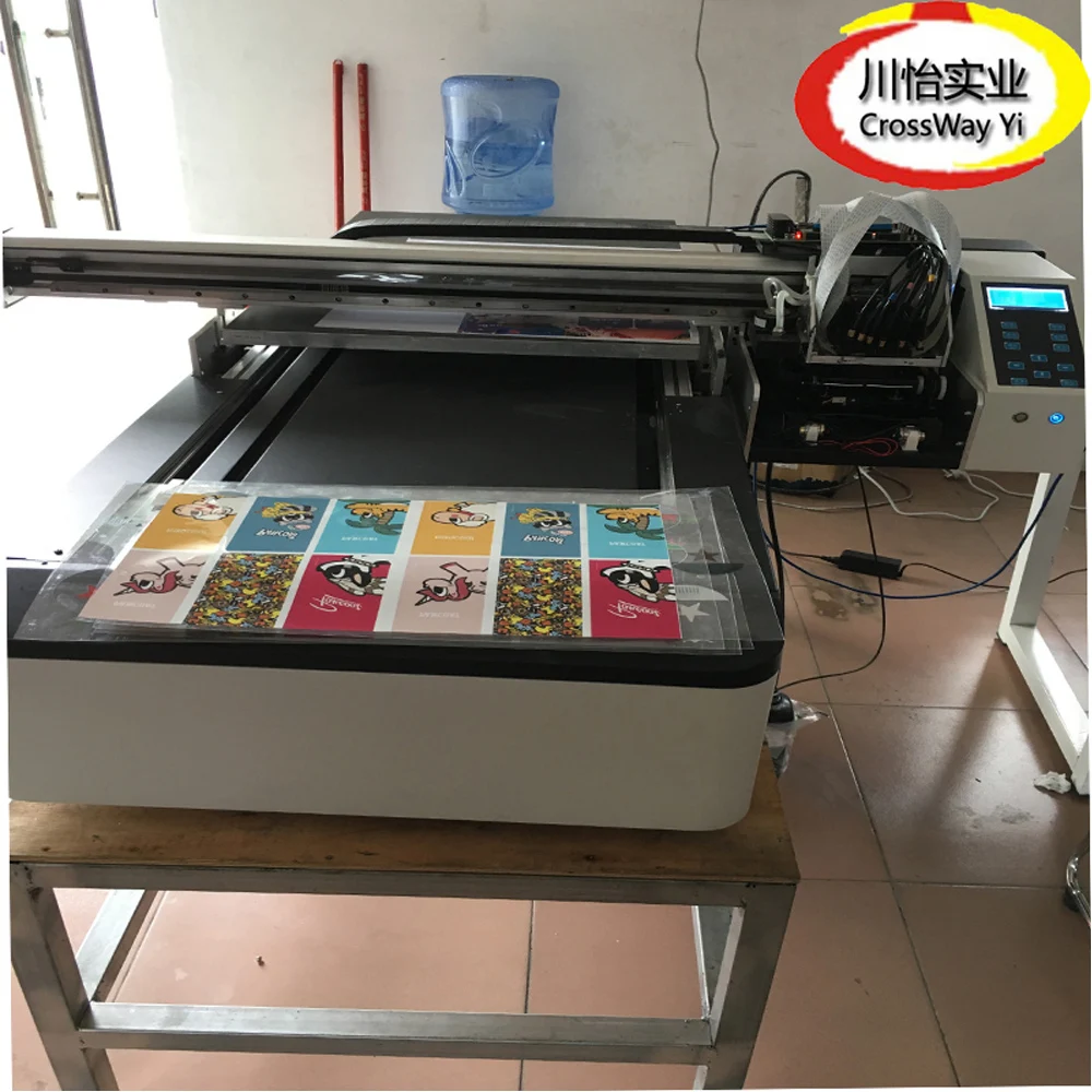 6090 High Quality Two DX5 DX7 XP600 Head Flatbed UV Printer