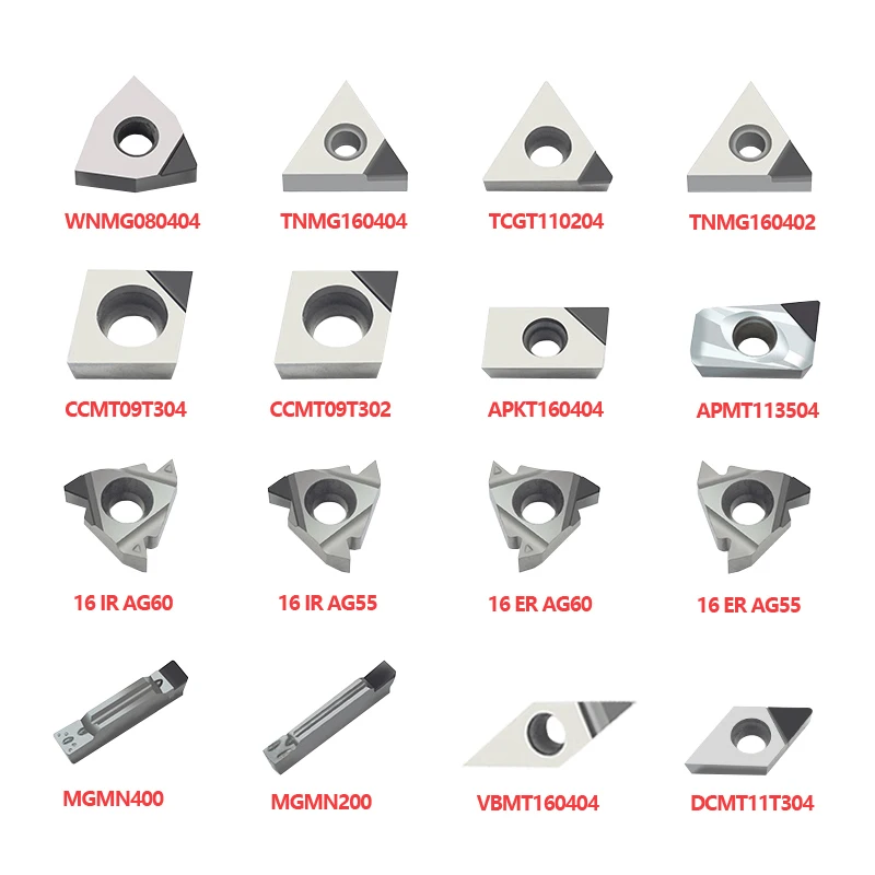 Q.Grt-insertos de torno PCD de diamante, herramientas de torneado interno TPGH080204 SNMG120404 16ER AG55 APKT160404 MGMN MRMN 416051CNC