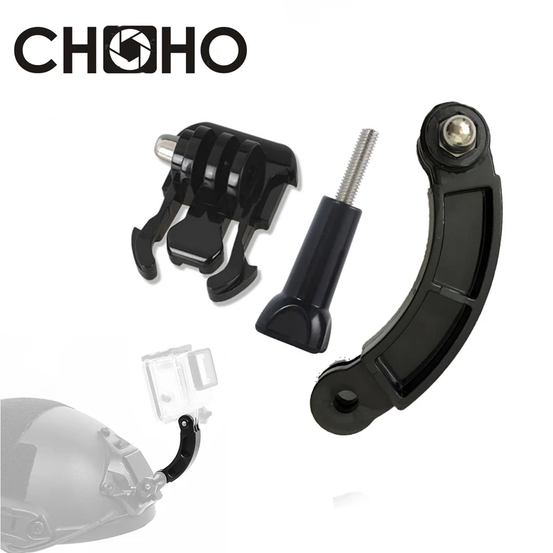Do Gopro 13 12 Akcesoria Przedłużenie kasku Uchwyt ramię drążka do selfie Uchwyt z zakrzywionego aluminium CNC do kamery Go Pro Hero DJI OSMO