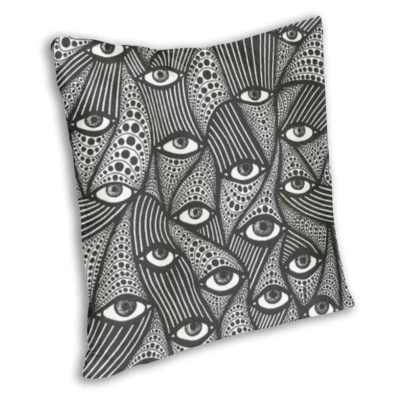 Custom Mystic Eyes See You Pillow Case Home Decor 3D Double-sided Printing All Seeing Eye Art Cushion Cover for Car