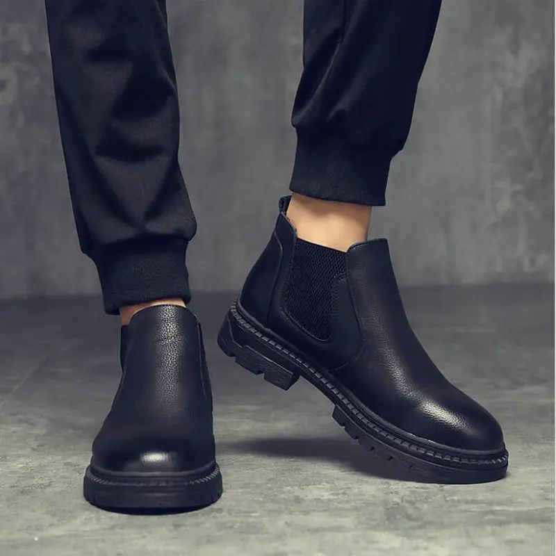 

Male Oxfords Military Army Shoes Outdoor Boots Men Casual Shoes Work Adult Walking Rubber Footwear Chelsea Boots Nice