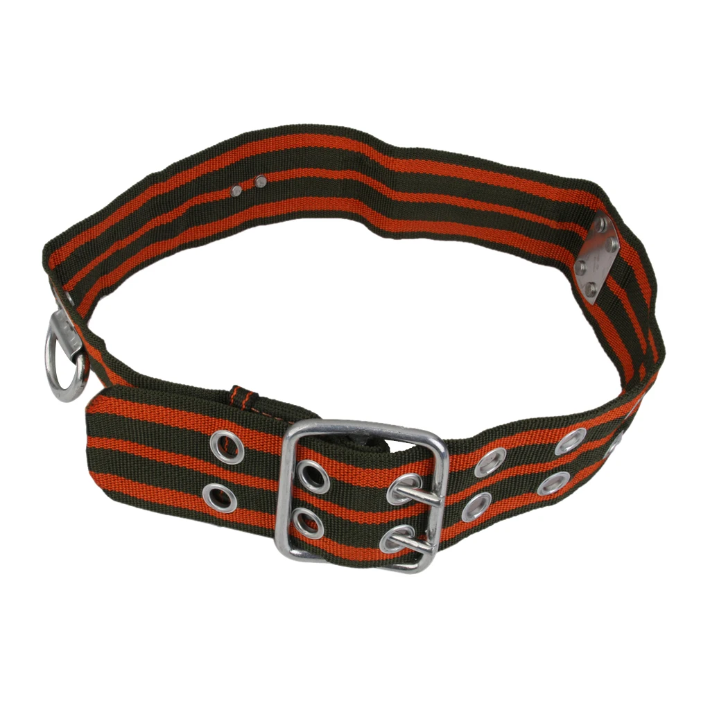 Safety Rope Access Rock Tree Climbing Safety Waist Belt & D Ring Adjustable