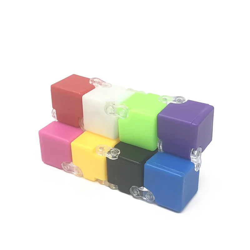 10Pcs Mini Decompressie Infinity Magic Cube Voor Volwassenen Kids Fidget Speelgoed Vinger Antistress Angst Puzzel Geschenken