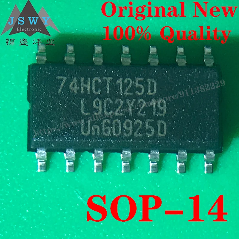 10 pcs 74HCT125D SOP-16 Semiconductor Logic IC Encoder Decoder Multiplexer and Demultiplexer Chip for Module arduino nano BOM