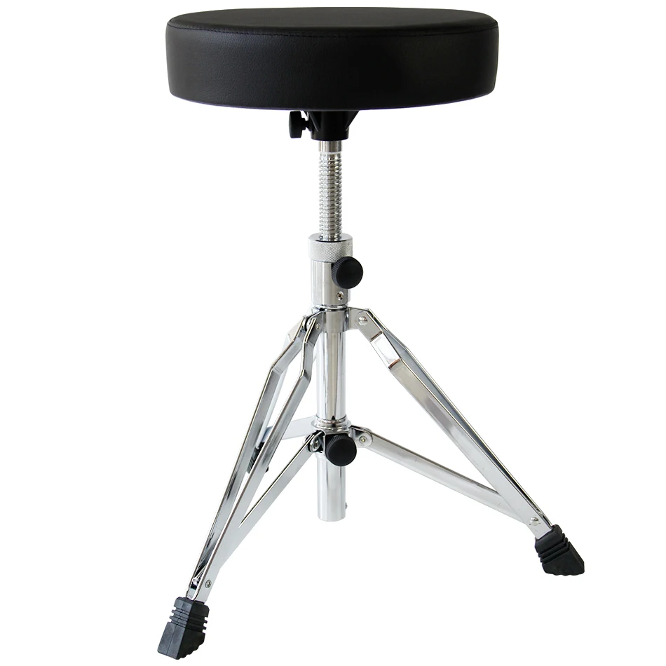 BATESMUSIC Adjustable Drum Throne Padded Stool Drum Chair for Music Show Anti-Slip Feet Seat for Adults and Kids