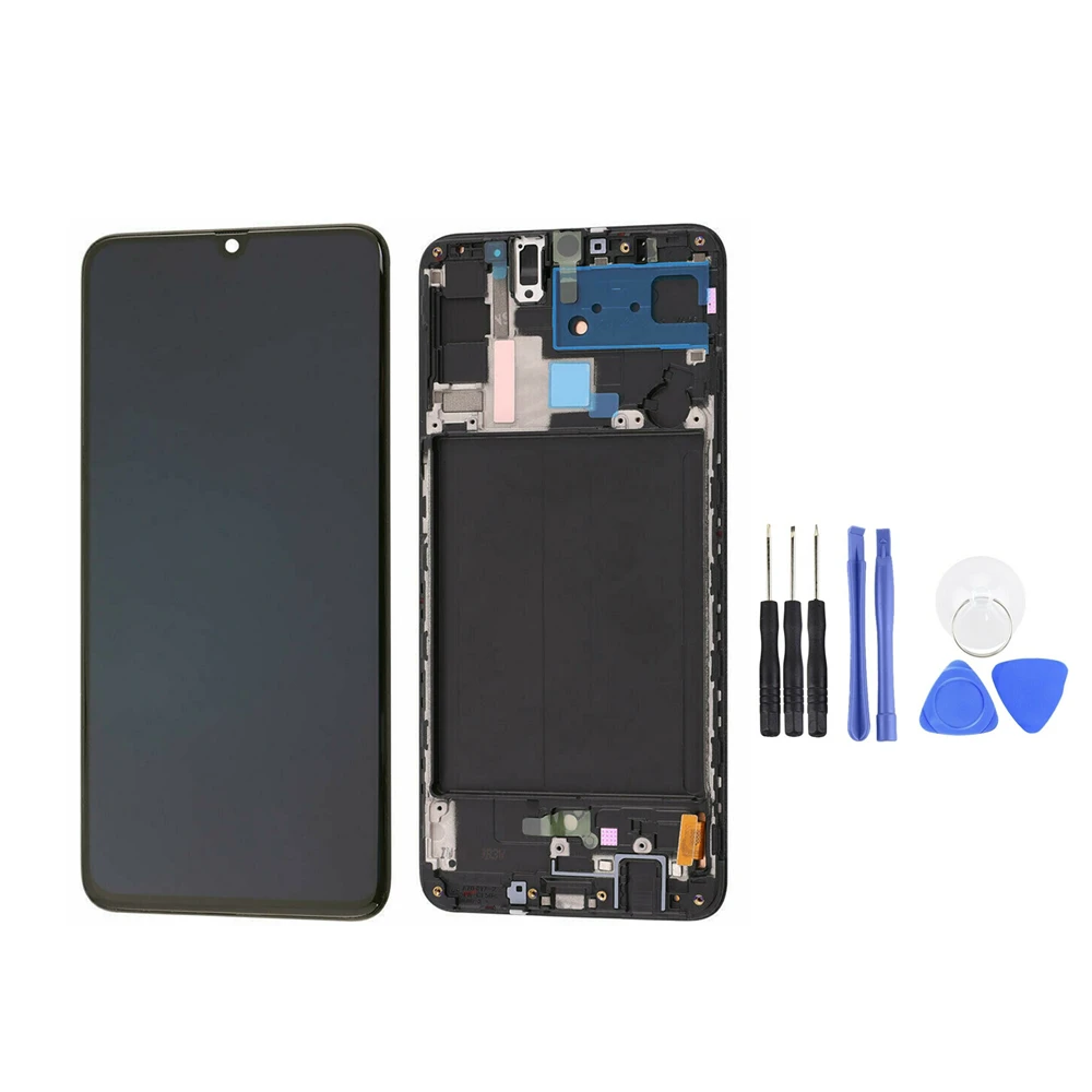 

Screen Replacement Assembly For Samsung Galaxy A70 SM A705 LCD Display Touch Digitizer With Frame Frameless Phone Part Tools Kit