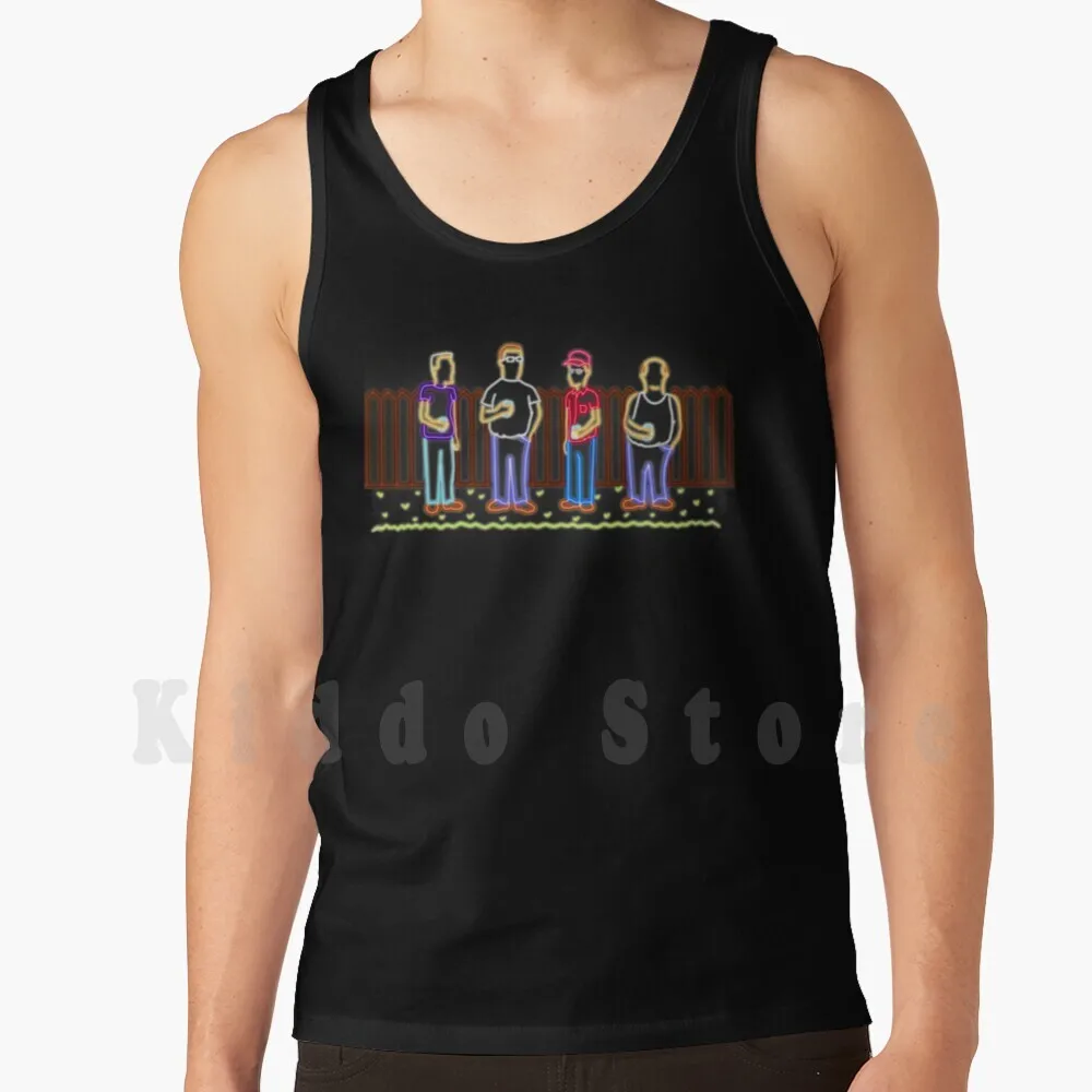 Neon Tank Tops Vest 100% Cotton Koth Fox Bobby Hill Hank Hill Dale Gribble Luanne Platter Brittany Murphy Bill Dauterive