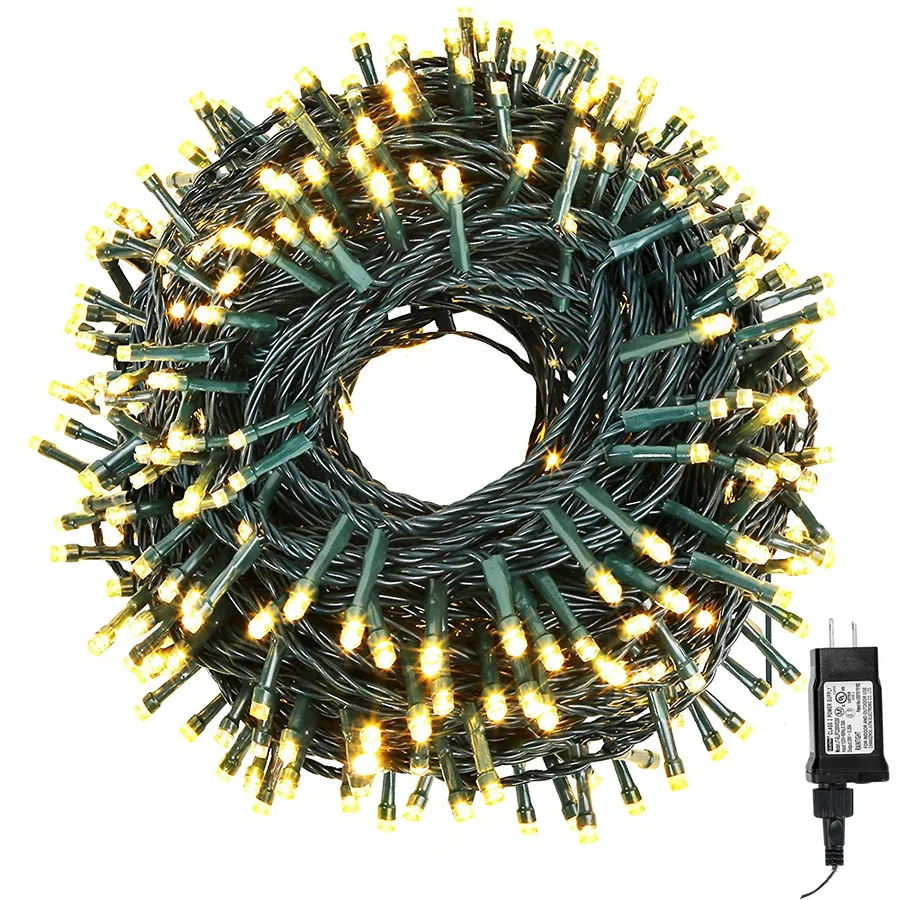 

20M 50M 100M Christmas Tree Fairy Light Outdoor String Light 8 Modes Wedding Garland Lights for Garden Patio Backyard Decor