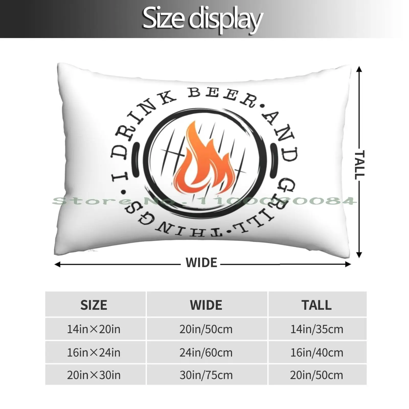 Funny I Drink Beer Quote And Grill Things Bbq Pit Grilling Pillow Case 20x30 50*75 Sofa Bedroom Castiel Team Supernatural