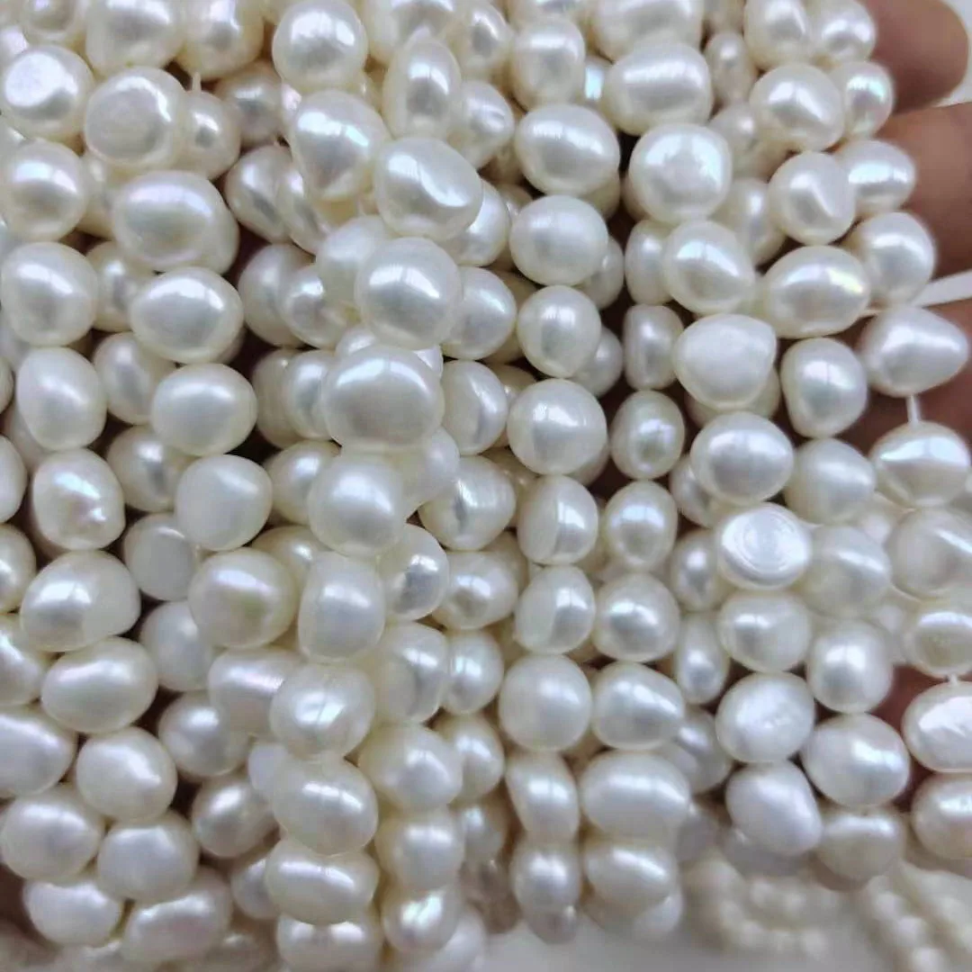 

37 cm AAA high luster baroque pearl beads,8.3-9.3 mm 100% nature freshwater loose pearl with baroque shape-high luster