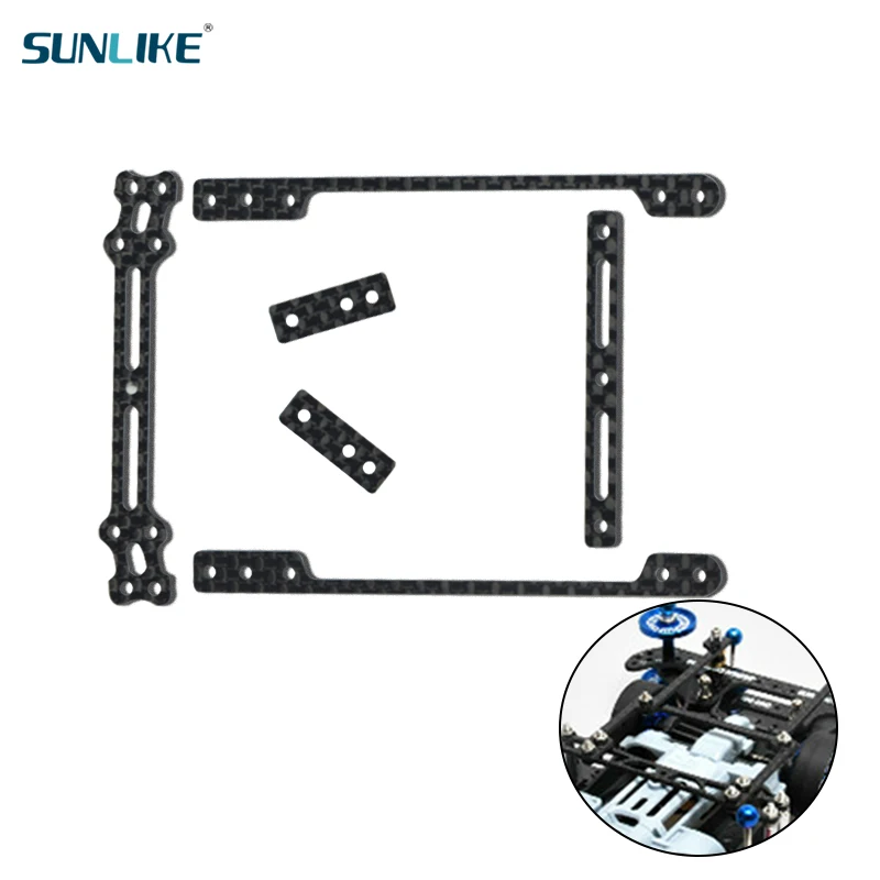 MINI 4WD 1.5mm carbon fiber frame can be independently provided kit collocation Self-made Tamiya Parts