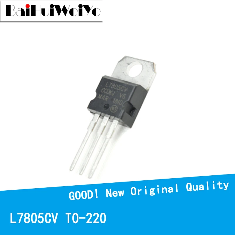 10PCS/LOT L7805 L7805C L7805CV 1.0A/5V TO-220 New and Original IC Chipset MOSFET MOSFT TO220 Three-Terminal Voltage Stabilizer