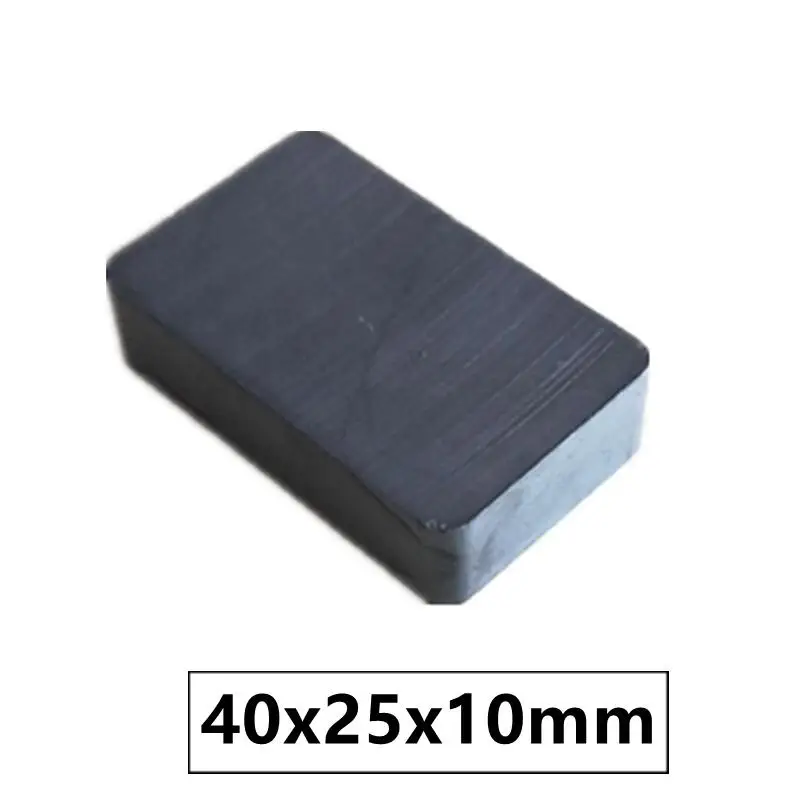 

Ceramic Magnet Block 40x25x10 mm Bar Grade C8 Permanent Magnets Ferrite Magnets for Advertising Board Home use