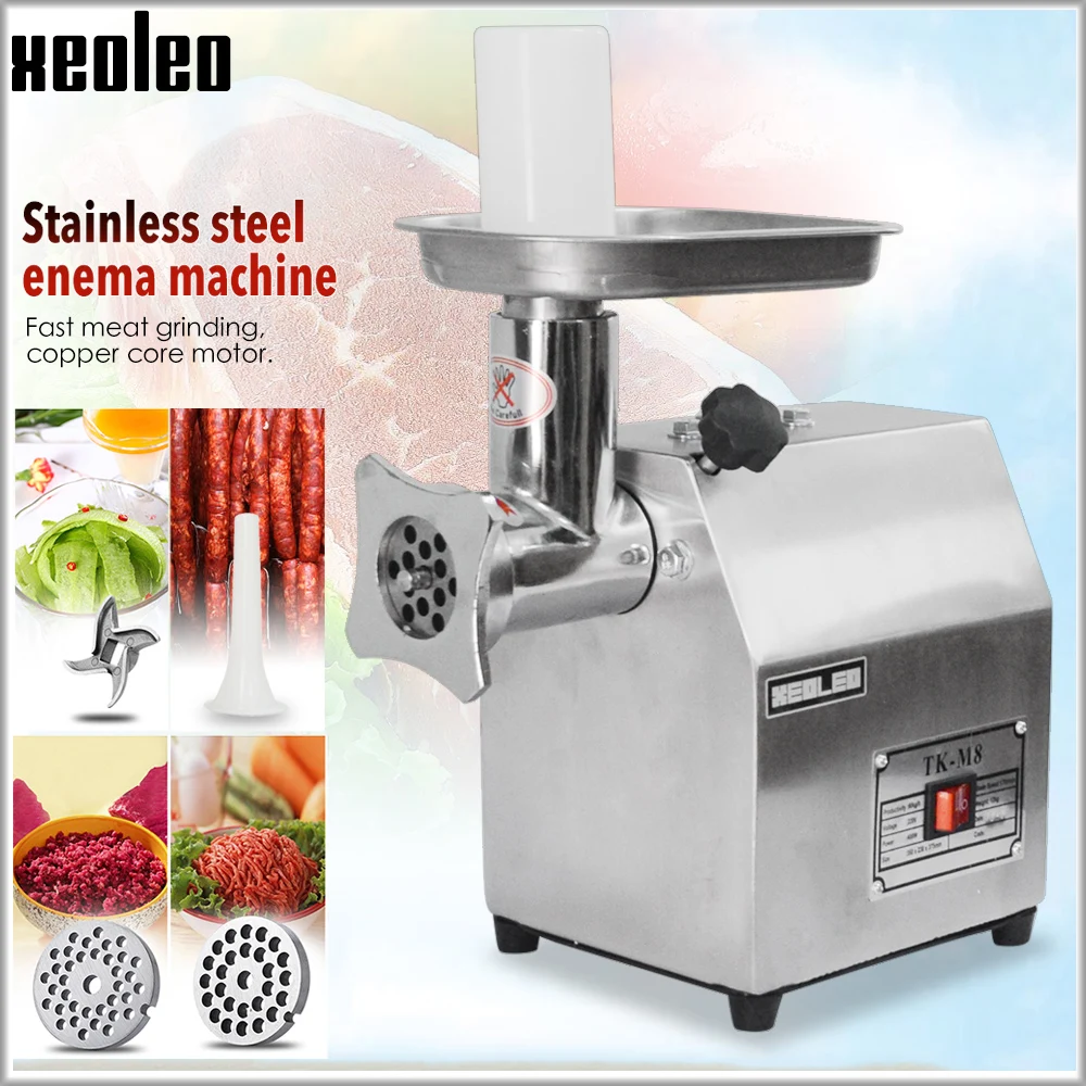 XEOLEO Meat Grinder 40-60kg/h electric chopper Food processors Stainless steel Grinder Sausage Stuffer Household and commercial