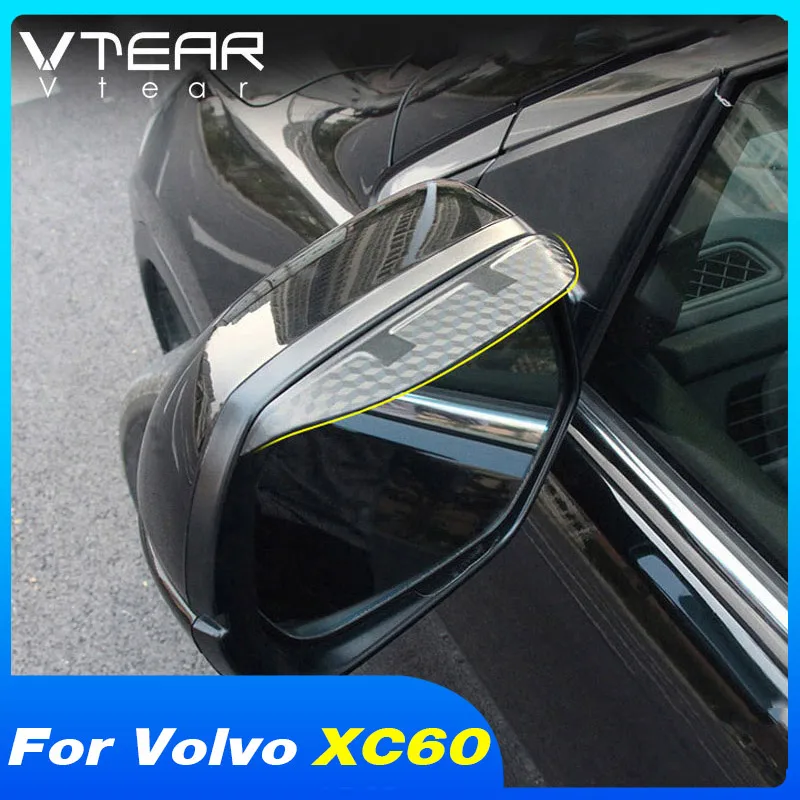 Vtear-visera de espejo retrovisor lateral para coche, visera de cejas para lluvia, parasol, protector de nieve, accesorios para automóviles para Volvo XC60