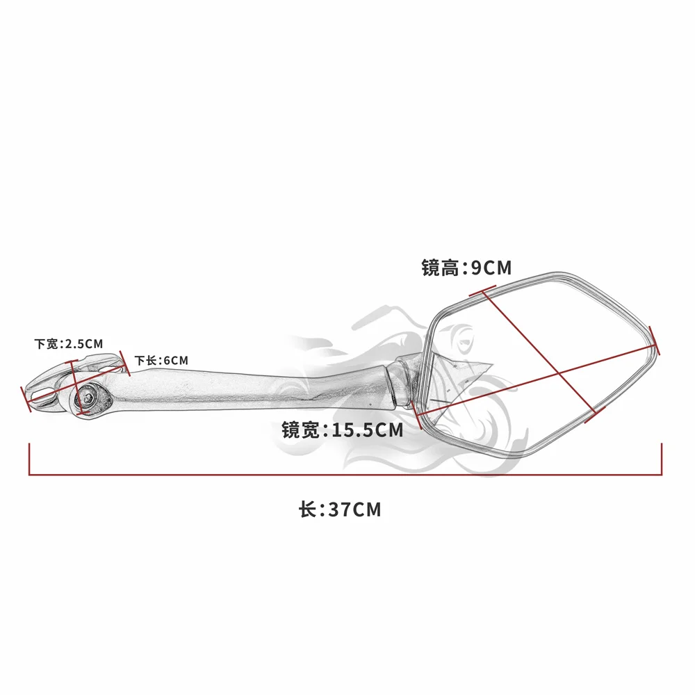 مناسب لسيارة HONDA 2019 - 2021 CBR650R CBR650F 2014 - 2018 مرايا الرؤية الخلفية للدراجات النارية CBR 650R 650F مرآة الرؤية الخلفية الجانبية 2020