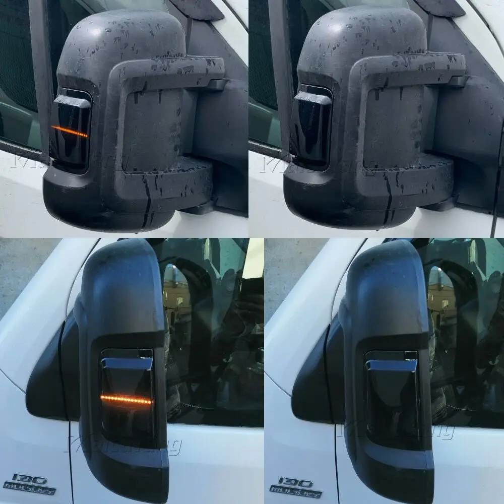 2 Stück für Peugeot Boxer, für Citroen Jumper, RELAY LKW, Auto LED Dynamischer Blinker Spiegellicht für RAM PROMASTER, für Fiat Ducato – Detail 20