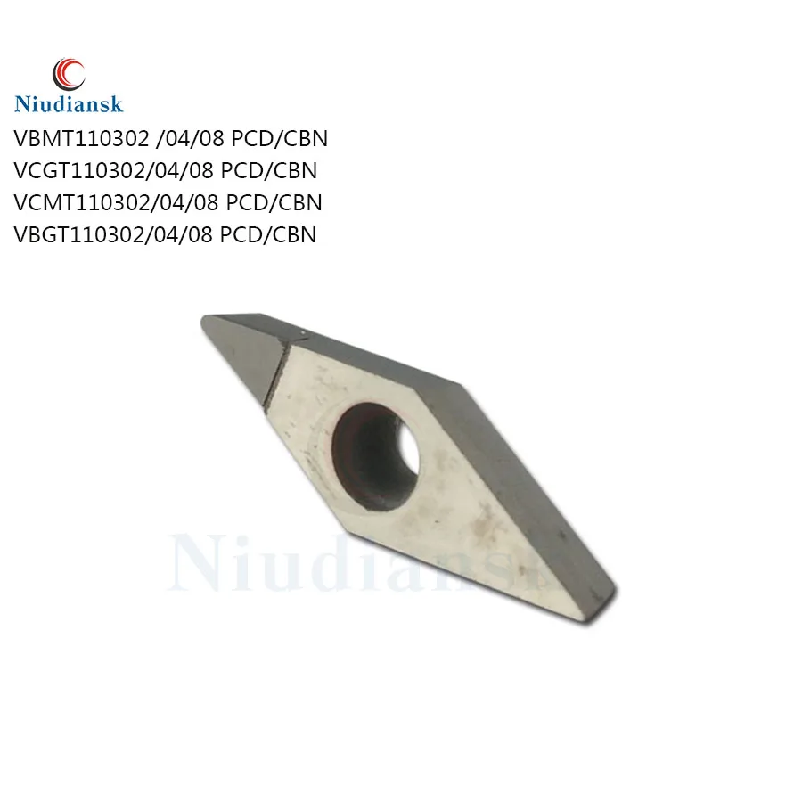

VBMT110304 PCD VCGT110304 PCD VBGT110304 PCD CBN Алмазная вставка токарный станок с ЧПУ Токарный инструмент поворотный Алмазный вставной инструмент Высокая твердость
