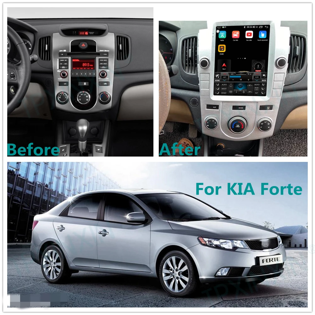 

For KIA Forte Android 10 Car Stereo Car Radio with Screen Tesla Radio Multimedia Player Car GPS Navigation Head Unit Carplay DSP