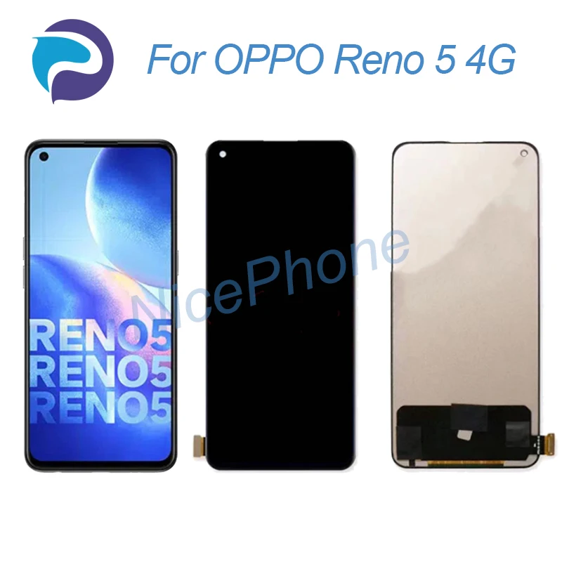 for OPPO Reno 5 4G LCD Display Touch Screen Digitizer Assembly Replacement 6.4