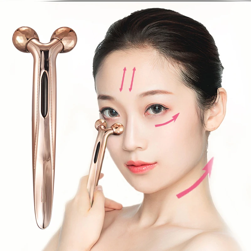 Micro-current Roller Massager Eye Massager Facial massage Roller Body Slimming Face Lifting Anti-aging Skin Tightening