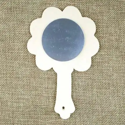White blank wooden cartoon small mirror Thanksgiving gift for teacher hand painting toys