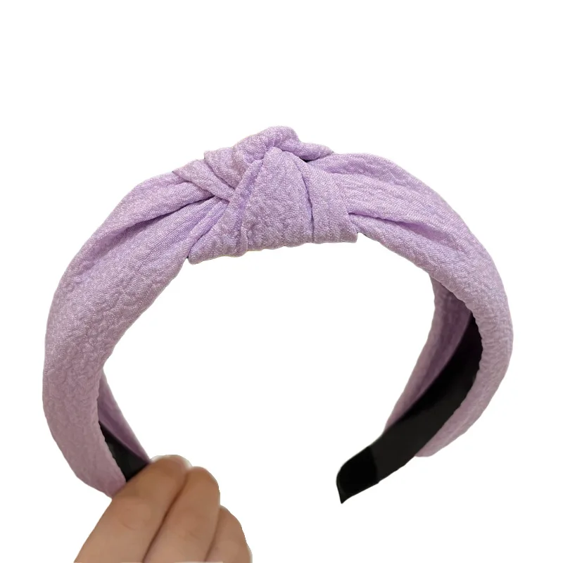 New Korean Hair Band Girls Summer Thin Retro Hair Band Women Solid Color Fashion Out Hair Accessories