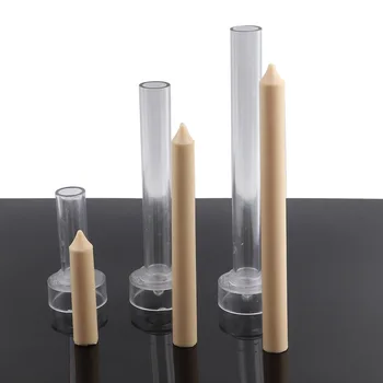 DIY Kerk Kaars Schimmel 3D Lange Paal Cilinder Kaars Maken Kit Acryl Plastic Molud Kaarslicht Diner Kaarsen Home Decor
