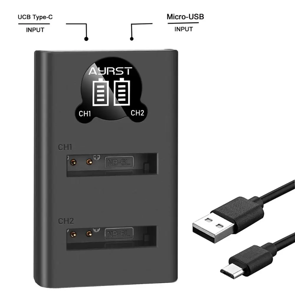 NB-6L NB 6L NB-6LH battery charger for Canon PowerShot D10, D20, ELPH 500 HS S90 S95 S120 SD1200 SD3500 SD4000 SX170 SX240 SX260