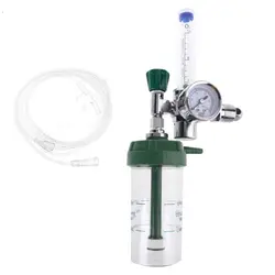 G5/8 CGA540 Oxygen Pressure Regulator O2 Pressure Reducing Valve Flow Meter for Oxygen Inhaler Gas Regulator CGA-540