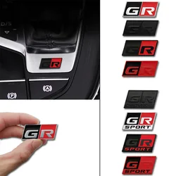 Metal Labeling GR sport Car Interior Sticker For Toyota YARiS Hiace  RAV4 RS prius avensis Corolla Camry GR MN Car accessories