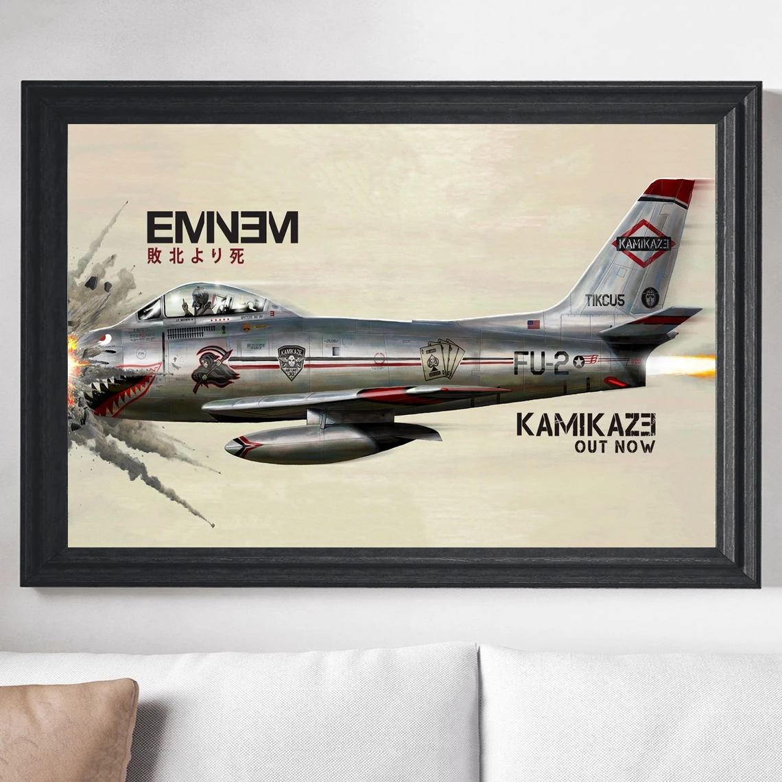 Eminem Poster Music Singer Star Rapper Art Photo Canvas Album Cover Poster Print Home Decor Wall Painting (No Frame)