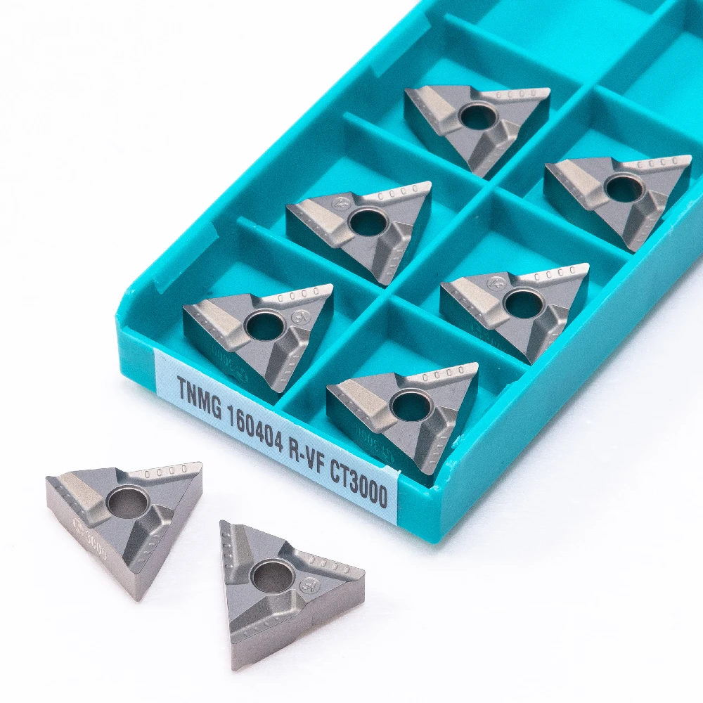 Torno Cnc Ferramenta de Metal Dureza Carbide Lâmina Final Fresa Inserção Tnmg 160404r Tnmg160408r Tnmg160404l Tnmg160404r vf Ct3000