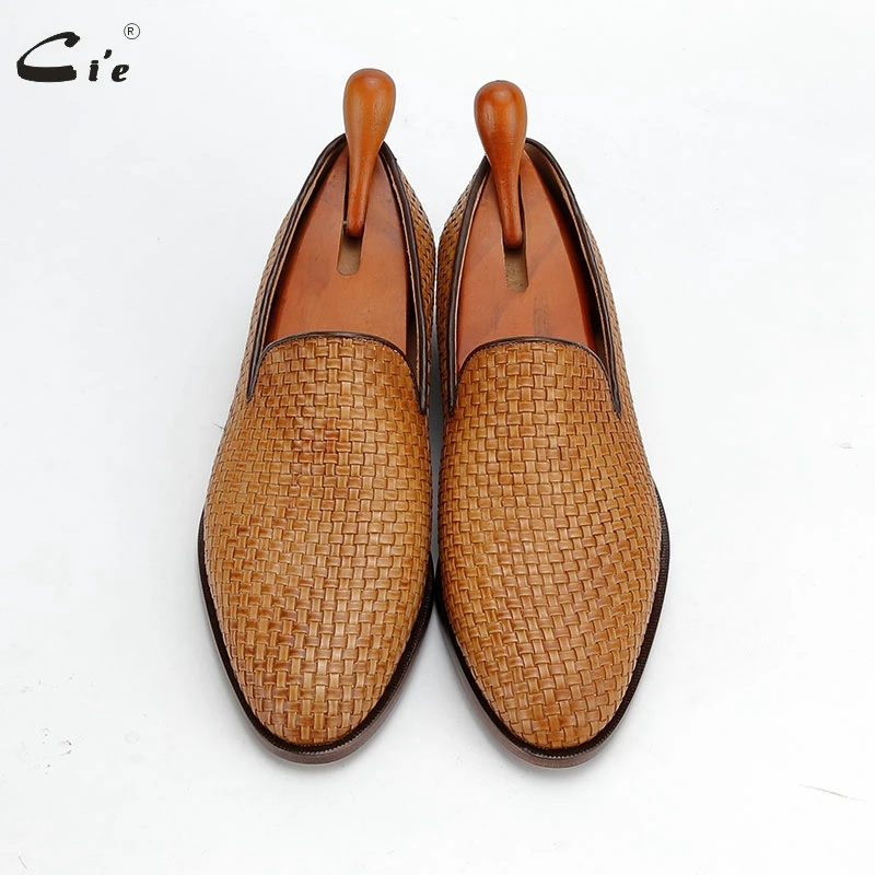 cie handmade loafer woven knitted leather sole shoes for men social shoe male classic shoes men elegant mens fashion loafer 212