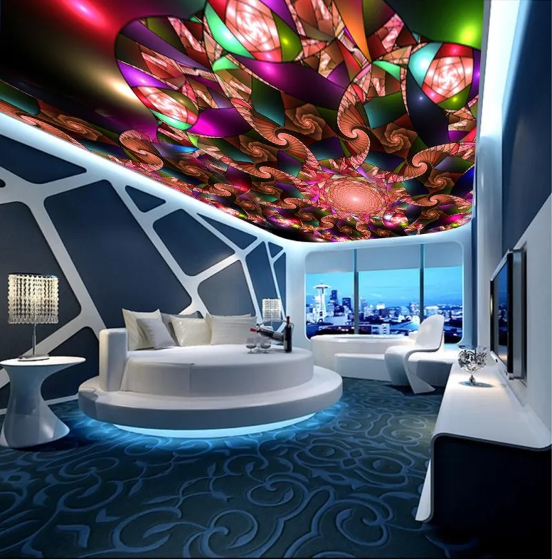 

Fantasy abstract living room bedroom ceiling mural 3d ceiling murals wallpaper